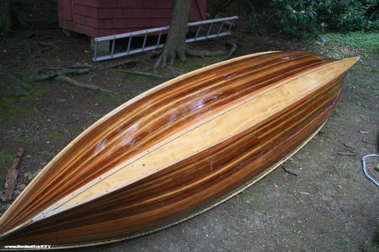 Adirondack Guide Boat Handmade From Wooden Boat Plans GardenFork TV