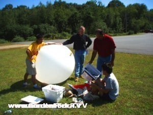 Preparing the balloon  - photo from space.1337arts.com
