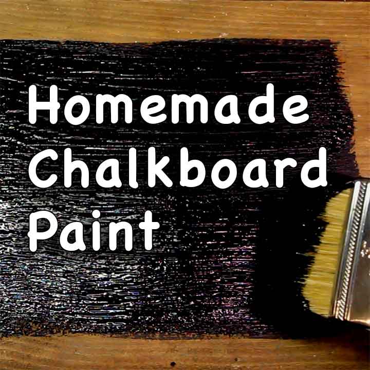 How To Make Homemade Chalkboard Paint - GardenFork - Eclectic DIY